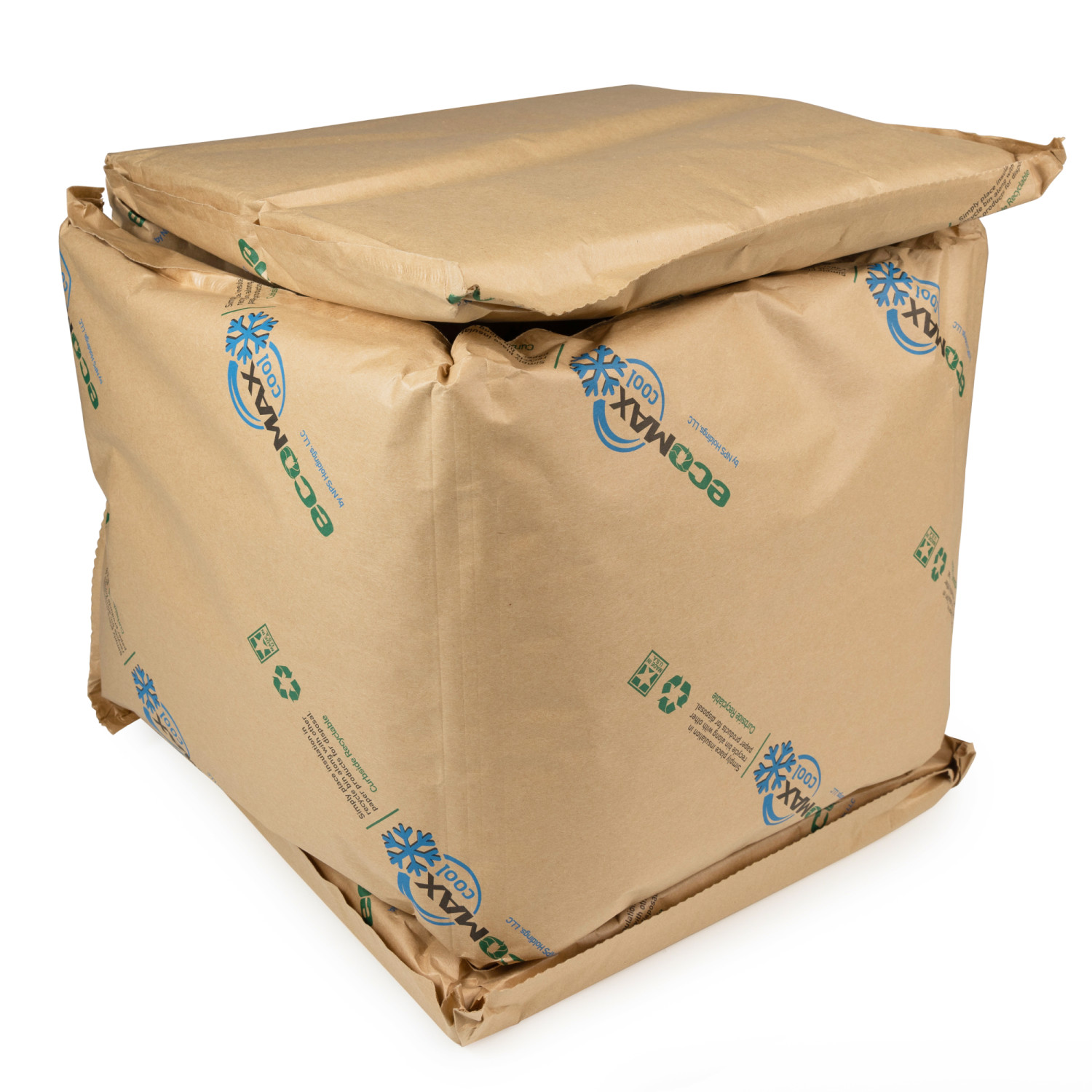 14" x 14" x 14" Insulation Liners for Shipping Box, 5.8 Gallons Capacity, EcoMax™ Thermal-Paper Liners 14" x 14" x 14" Insulation Liners for Shipping Box, 5.8 Gallons Capacity, EcoMax™ Thermal-Paper Liners